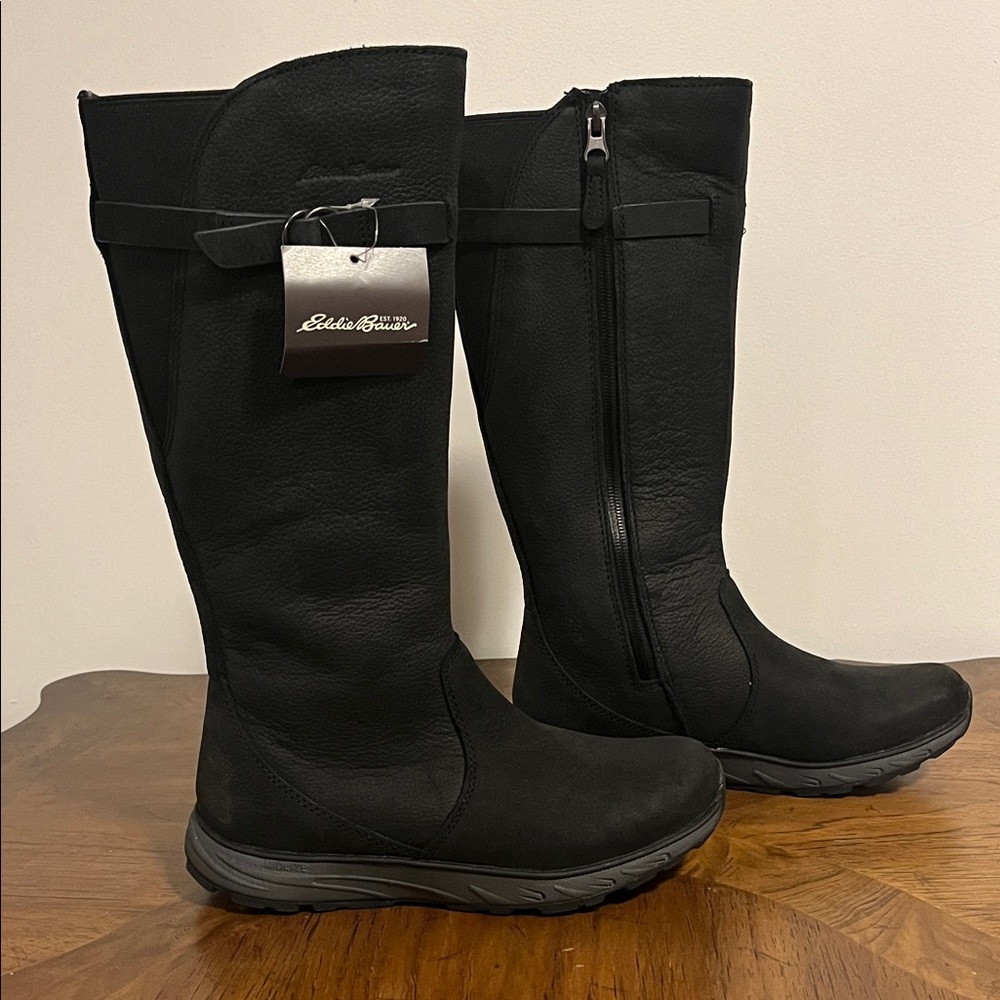 NWT size 6.5 Eddie Bauer Lodge Boots Leather Waterproof
